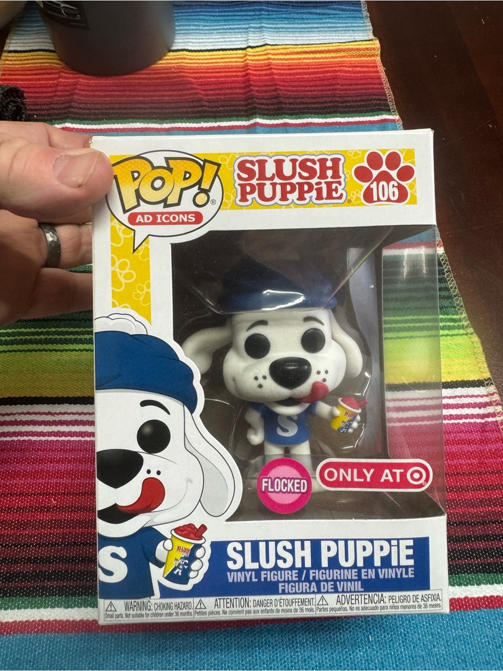 Funko Slush Puppie Flocked Vinyl Figure - White, Blue, Red, Yellow